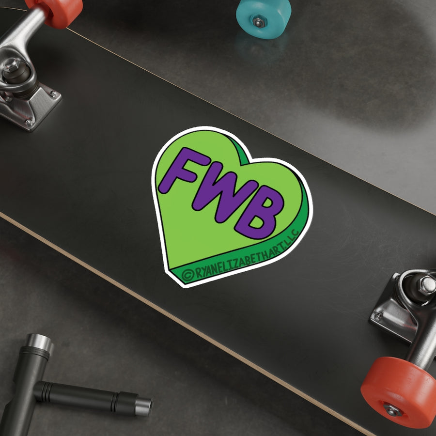 FWB Candy Heart Sticker