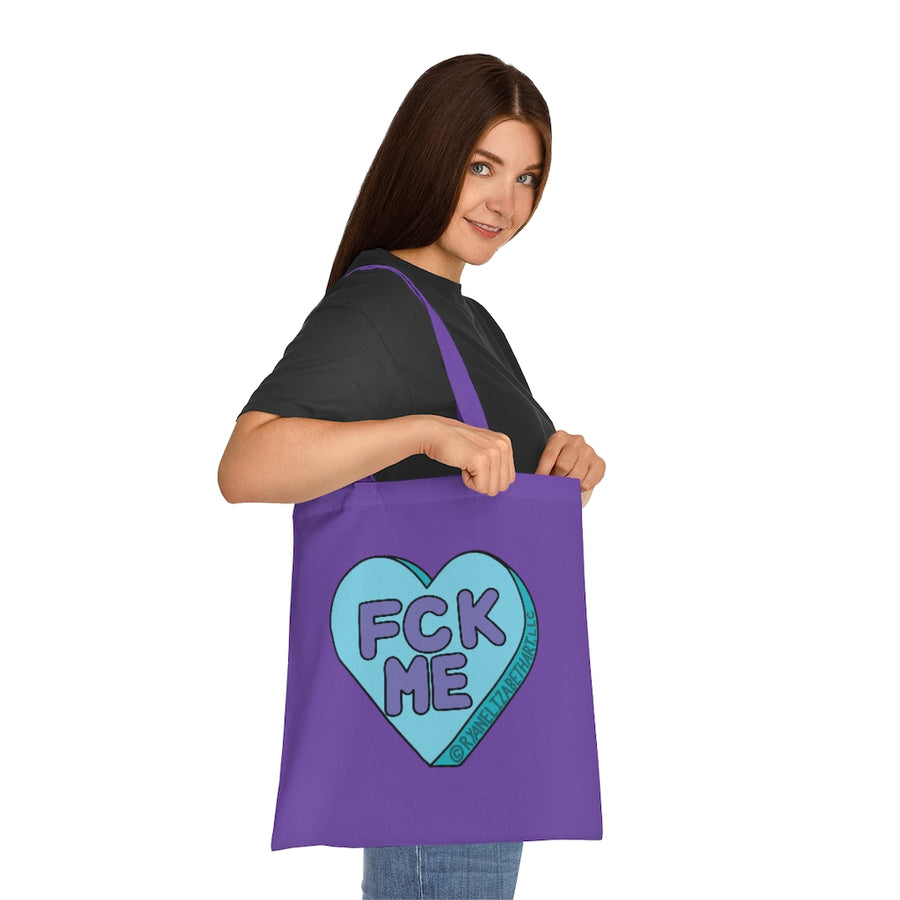 Fck Me Candy Heart Tote Bag