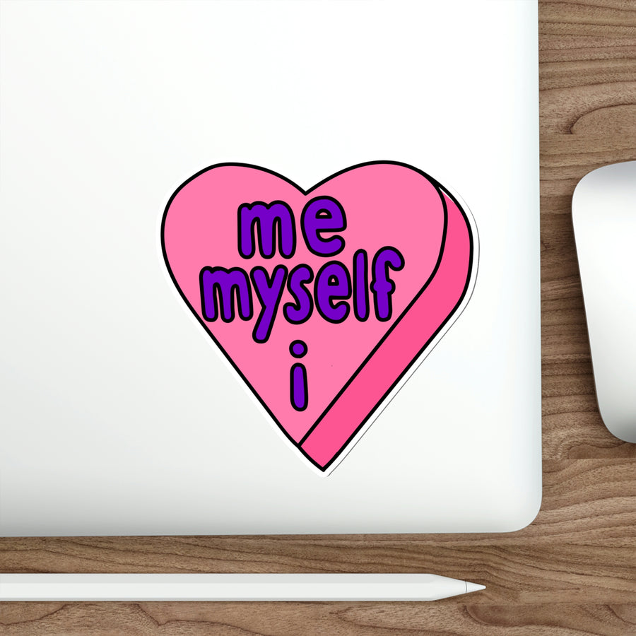 Me Myself & I Candy Heart Stickers