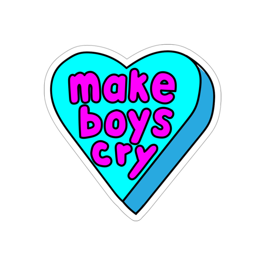 Make Boys Cry Candy Heart Stickers