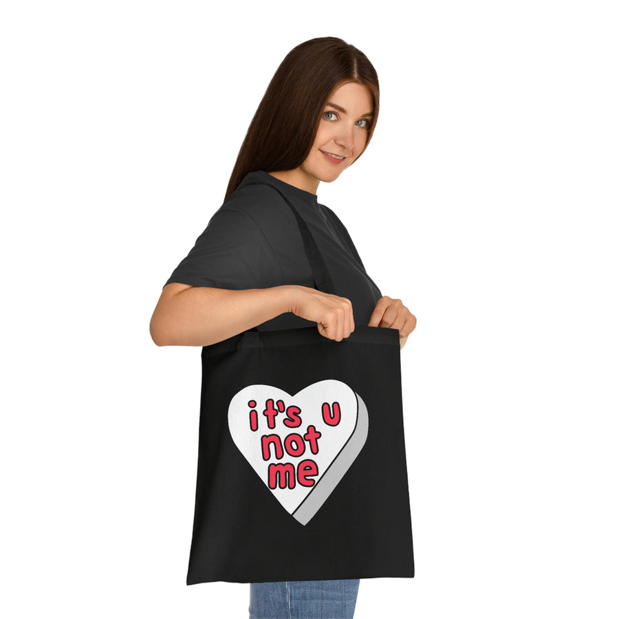 It's U Not Me Candy Heart Tote Bag