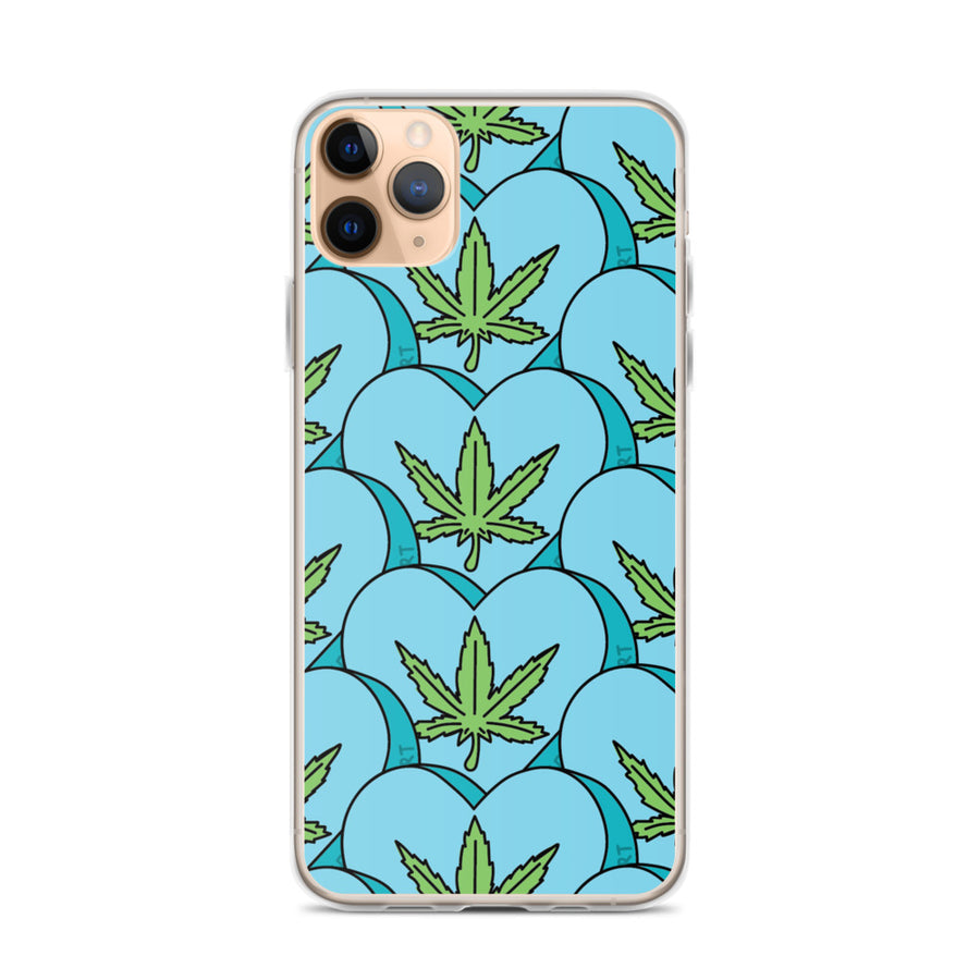 Weed Leaf Candy Heart iPhone Case