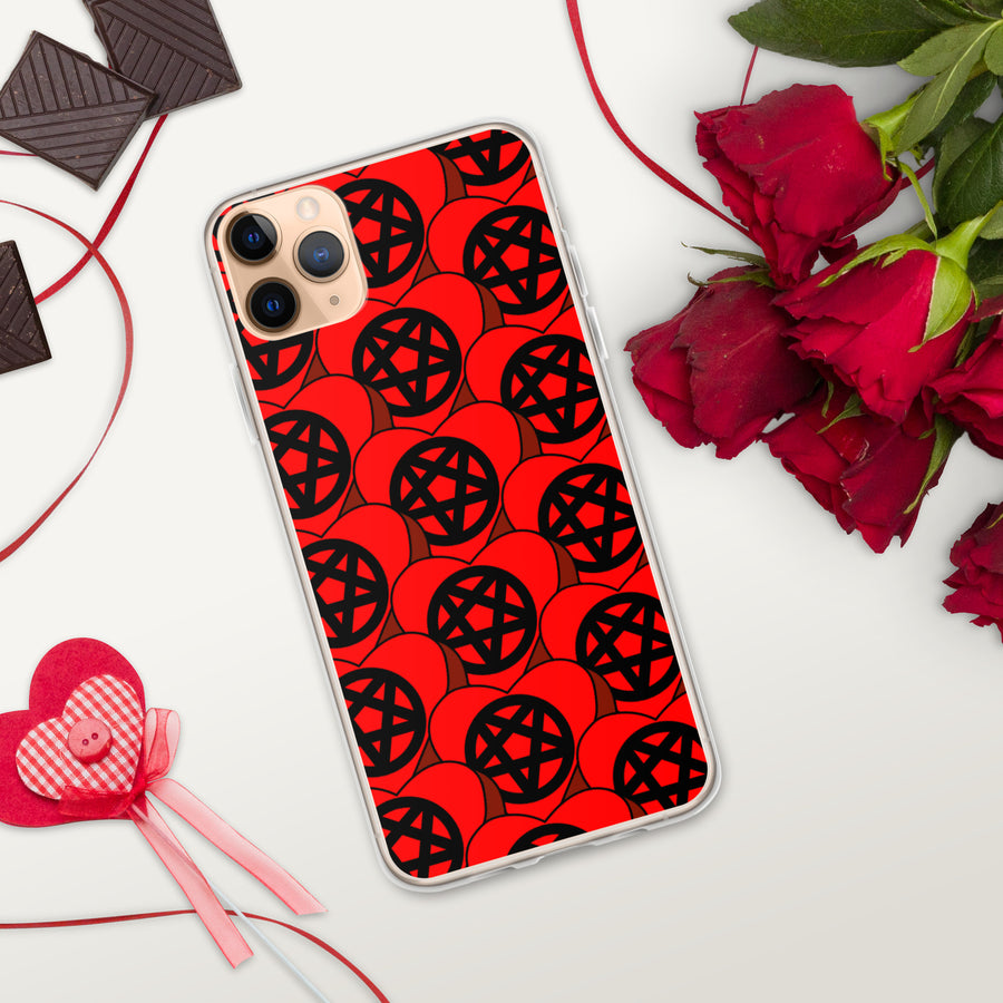 Pentagram Candy Hearts iPhone Case