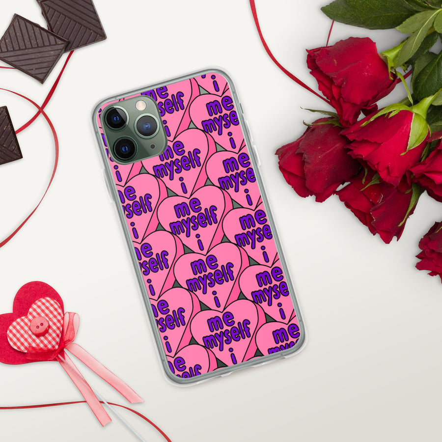 Me Myself & I Candy Hearts iPhone Case