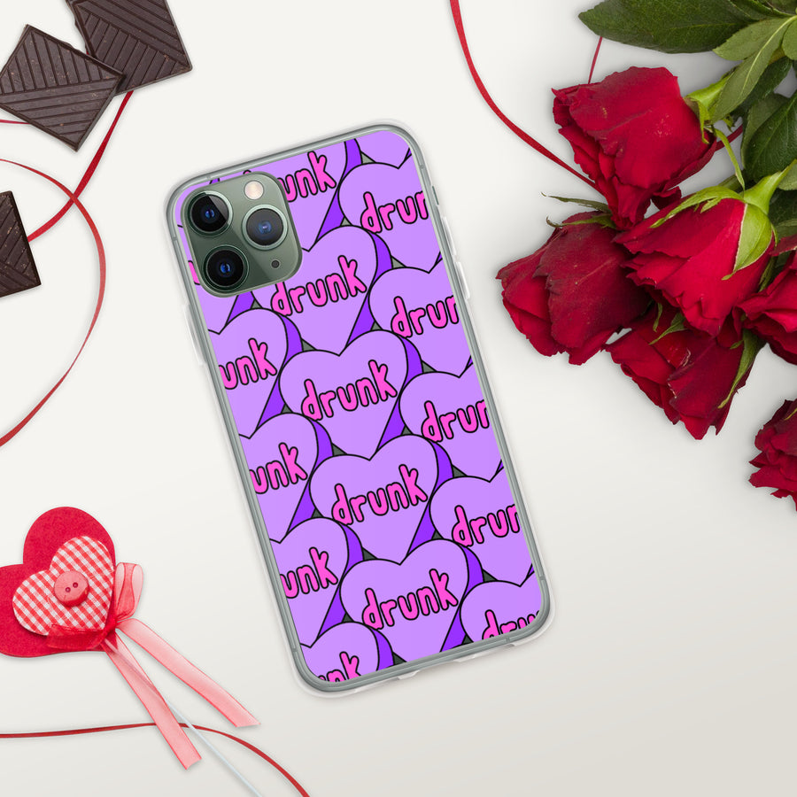 Drunk Candy Heart iPhone Case