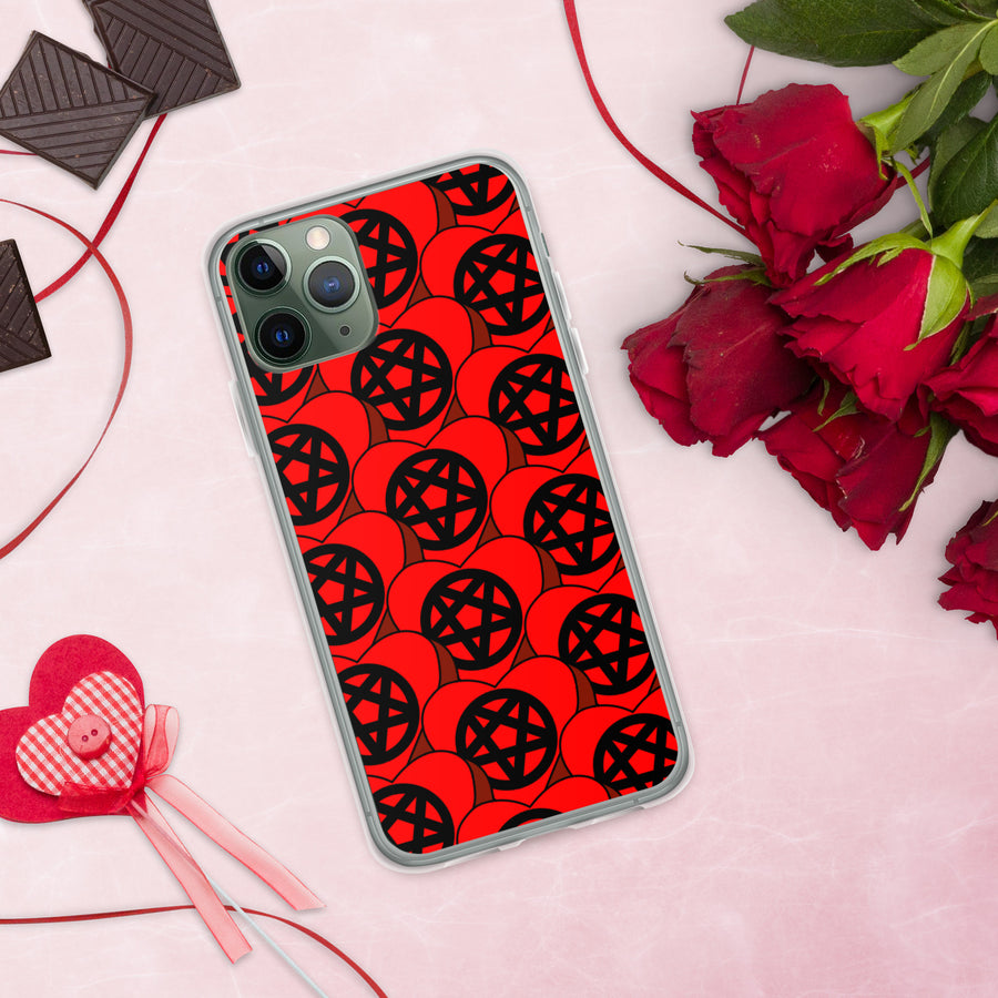 Pentagram Candy Hearts iPhone Case