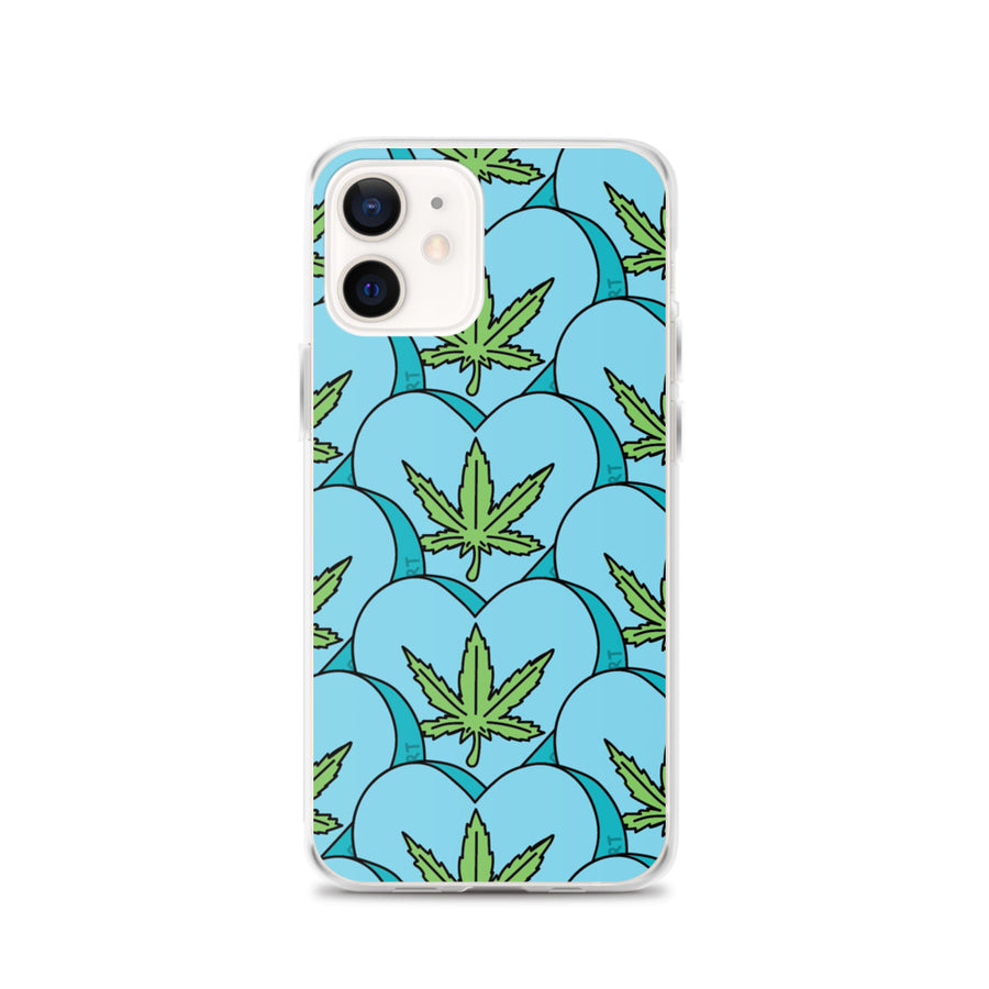 Weed Leaf Candy Heart iPhone Case