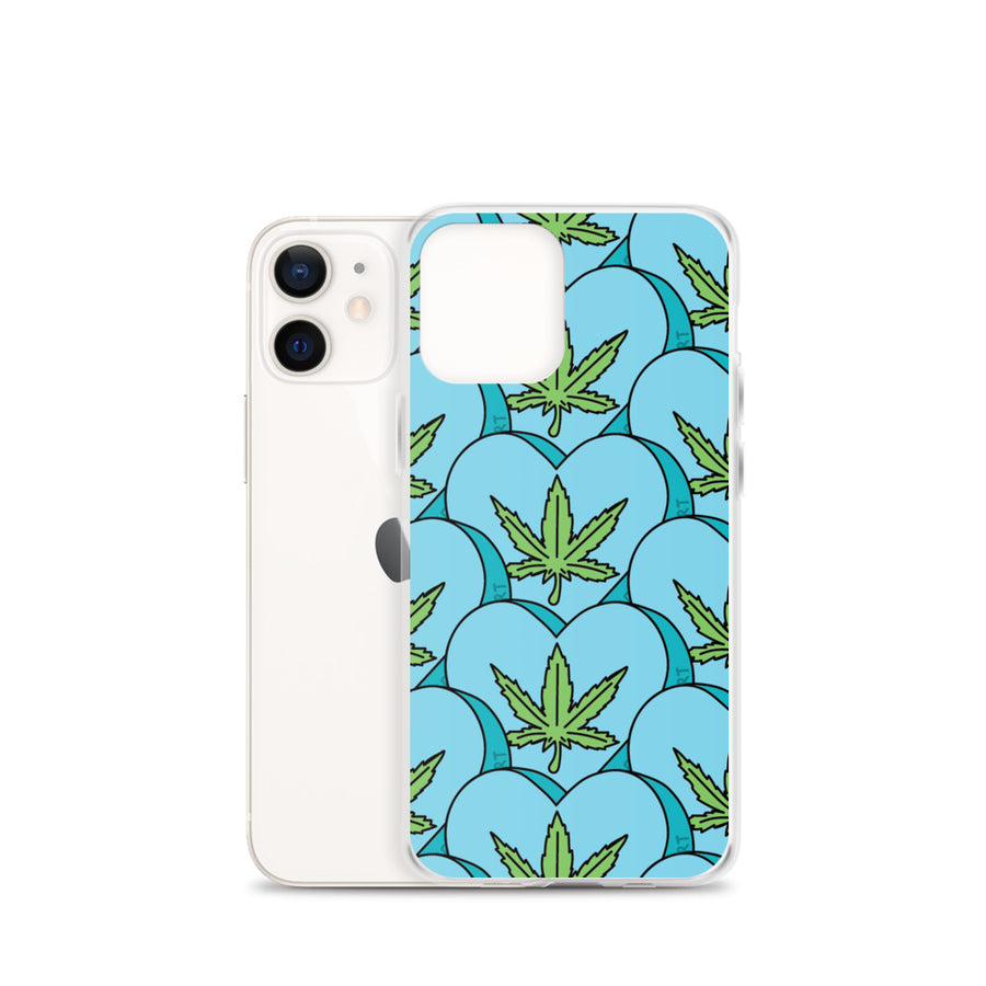 Weed Leaf Candy Heart iPhone Case