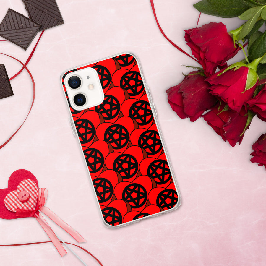 Pentagram Candy Hearts iPhone Case