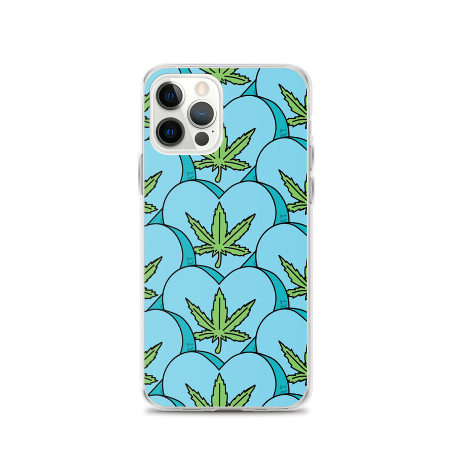 Weed Leaf Candy Heart iPhone Case