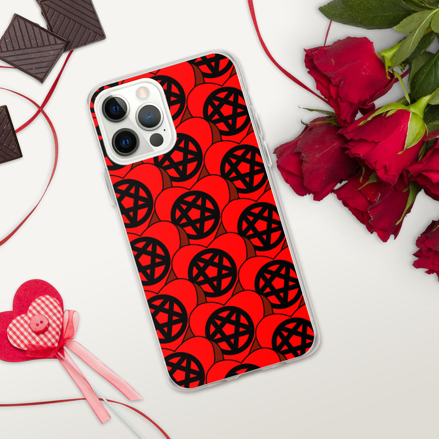 Pentagram Candy Hearts iPhone Case