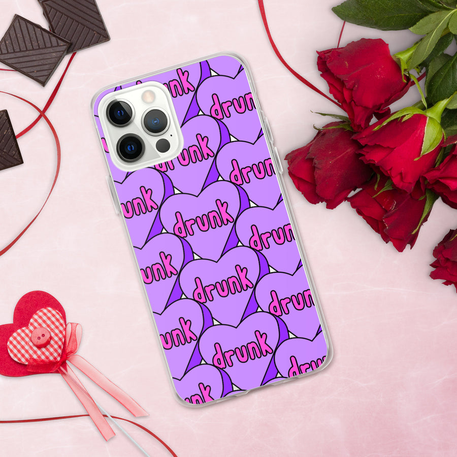 Drunk Candy Heart iPhone Case