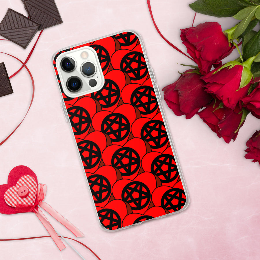 Pentagram Candy Hearts iPhone Case