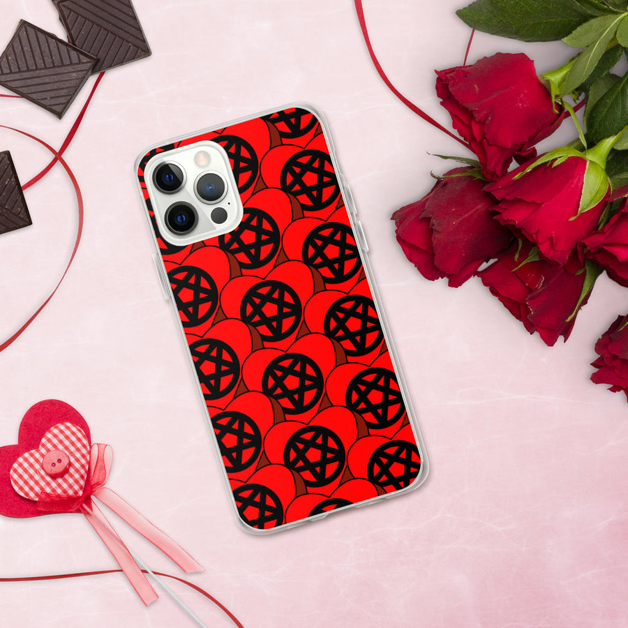 Pentagram Candy Hearts iPhone Case