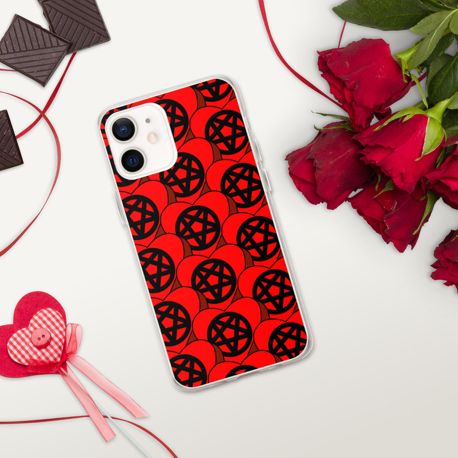 Pentagram Candy Hearts iPhone Case