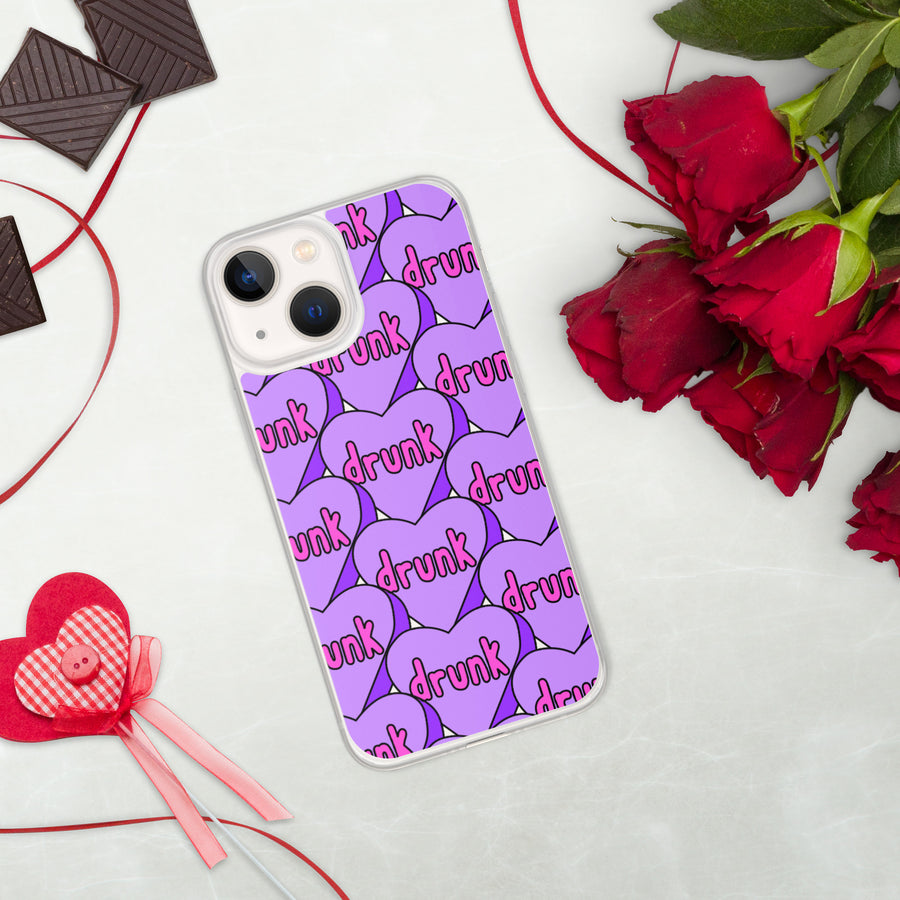 Drunk Candy Heart iPhone Case