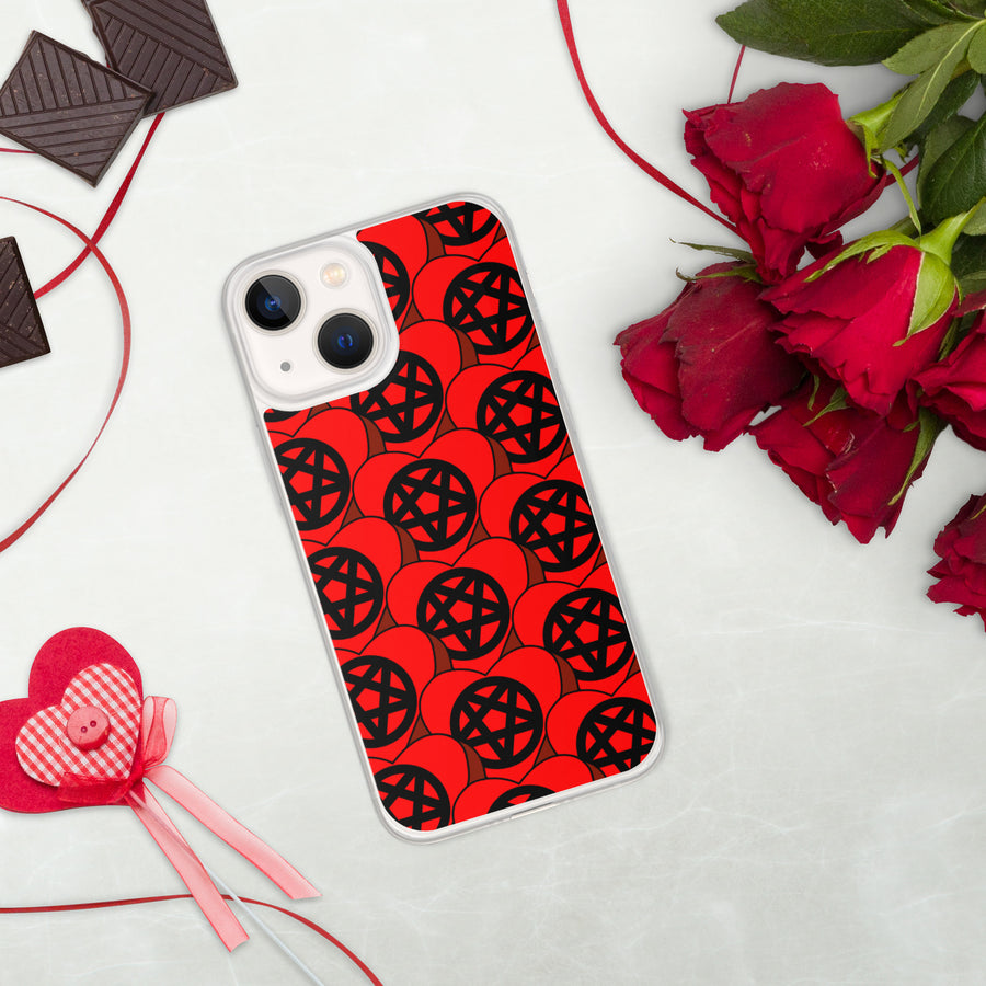 Pentagram Candy Hearts iPhone Case