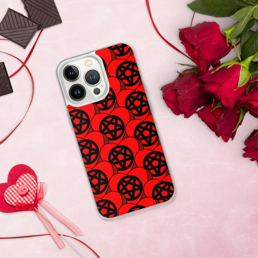 Pentagram Candy Hearts iPhone Case