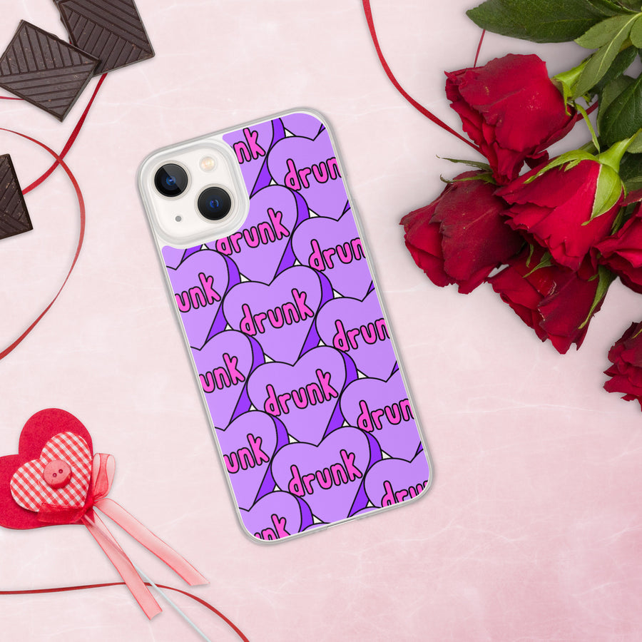 Drunk Candy Heart iPhone Case