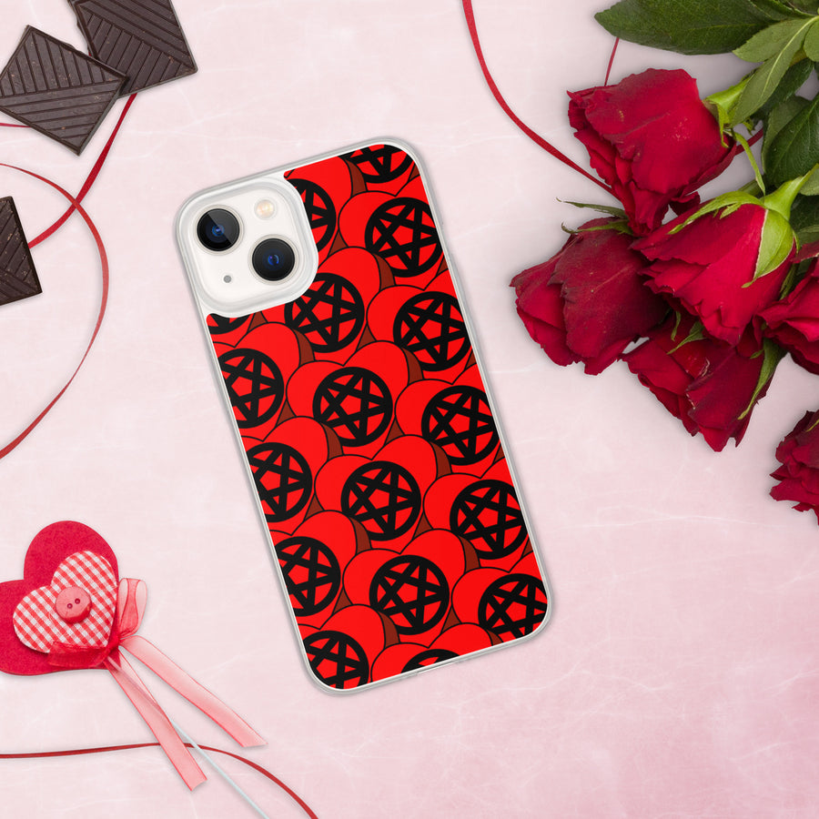 Pentagram Candy Hearts iPhone Case