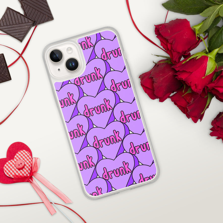 Drunk Candy Heart iPhone Case