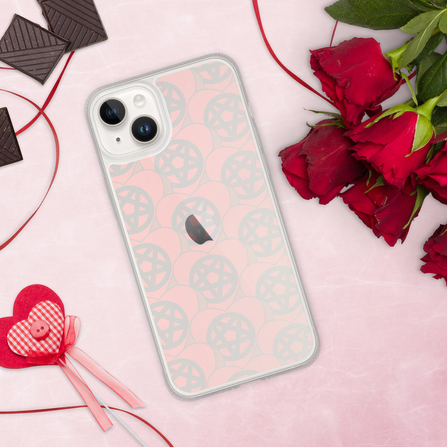 Pentagram Candy Hearts iPhone Case