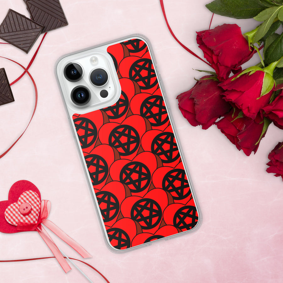 Pentagram Candy Hearts iPhone Case