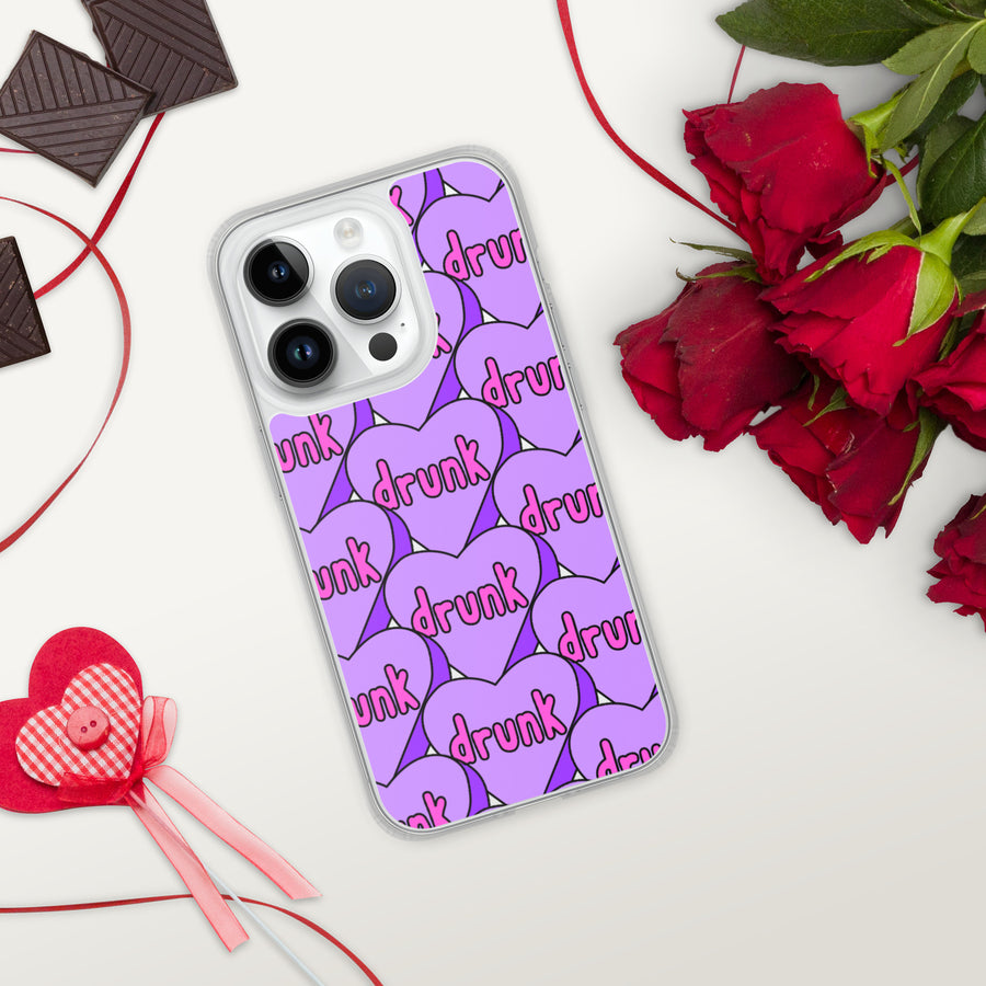 Drunk Candy Heart iPhone Case