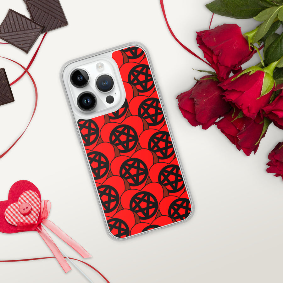 Pentagram Candy Hearts iPhone Case