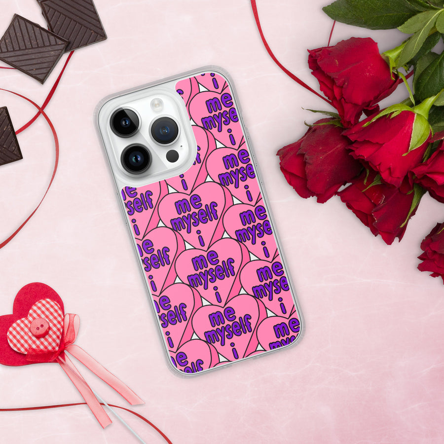 Me Myself & I Candy Hearts iPhone Case