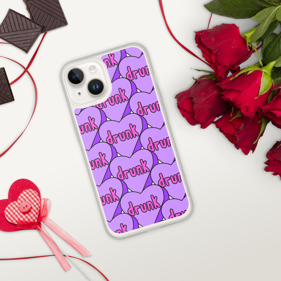 Drunk Candy Heart iPhone Case