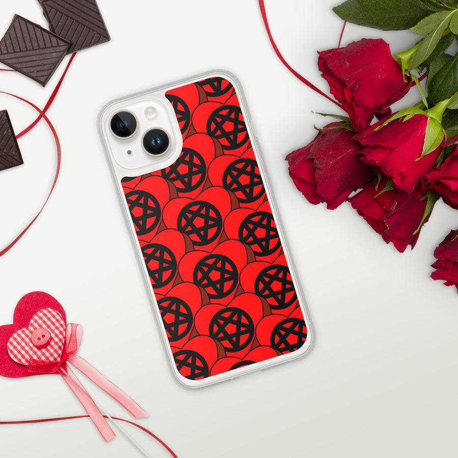 Pentagram Candy Hearts iPhone Case