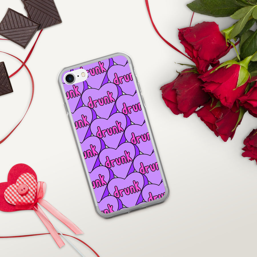 Drunk Candy Heart iPhone Case