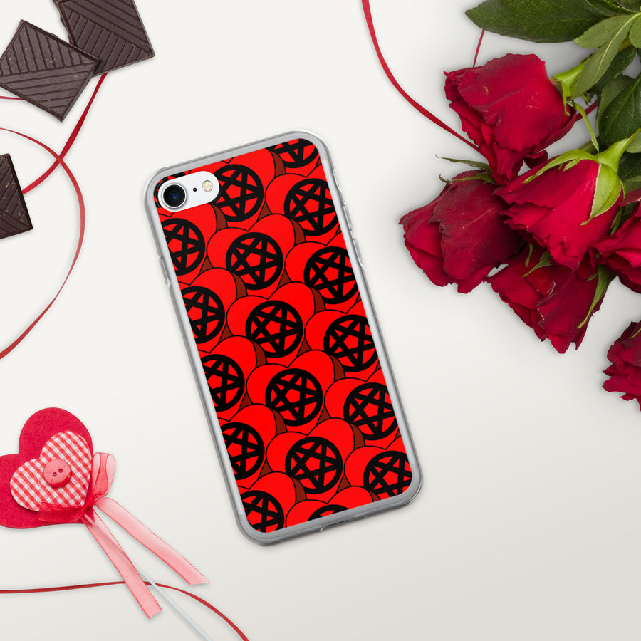 Pentagram Candy Hearts iPhone Case