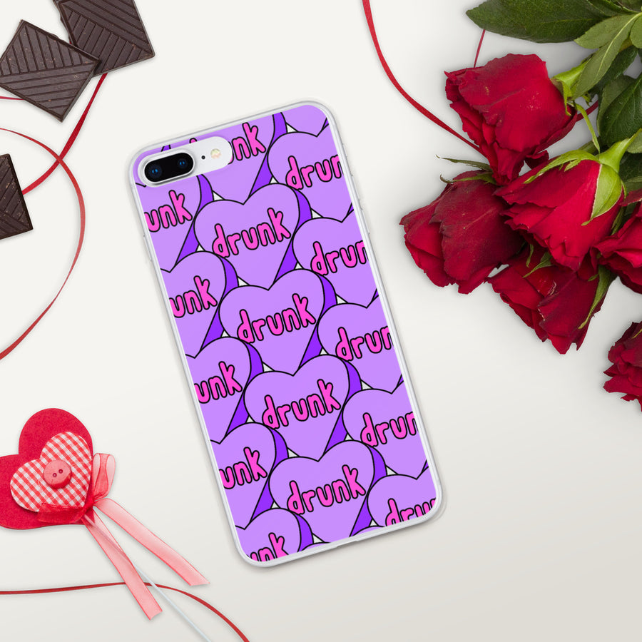 Drunk Candy Heart iPhone Case