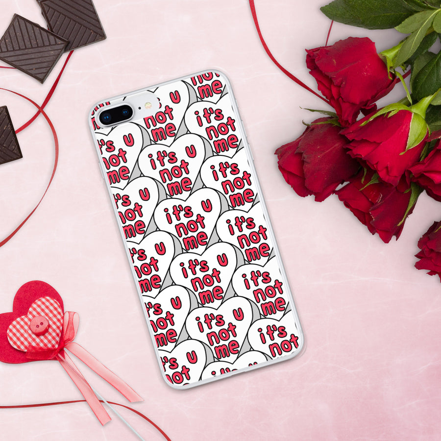 It's U Not Me Candy Heart iPhone Case