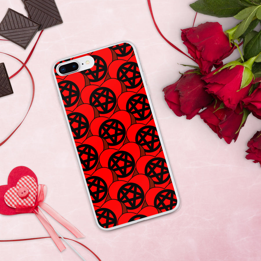 Pentagram Candy Hearts iPhone Case