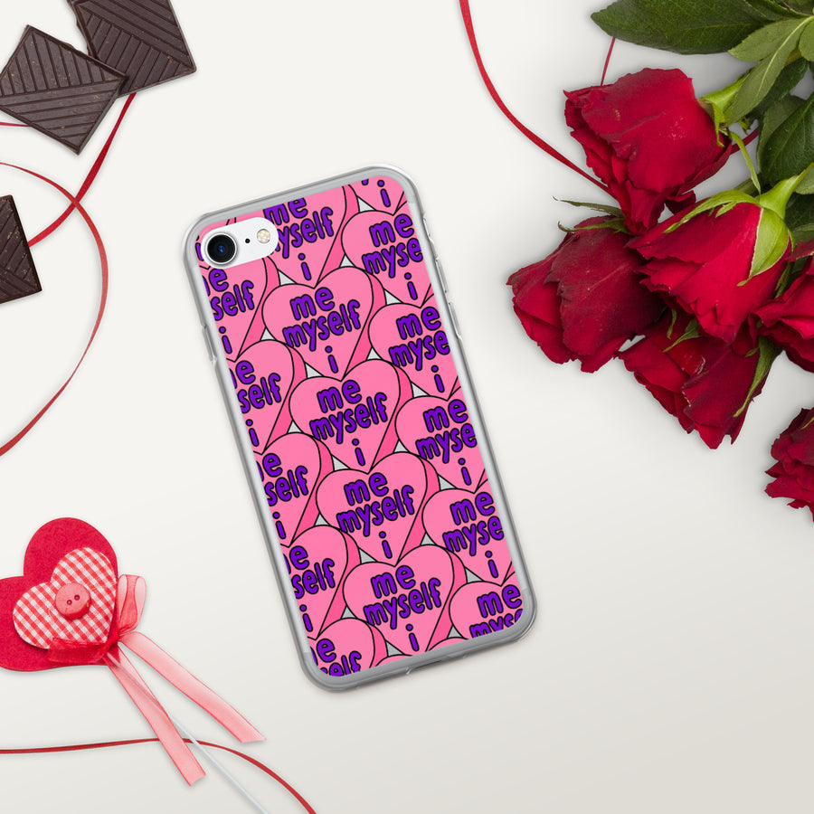 Me Myself & I Candy Hearts iPhone Case