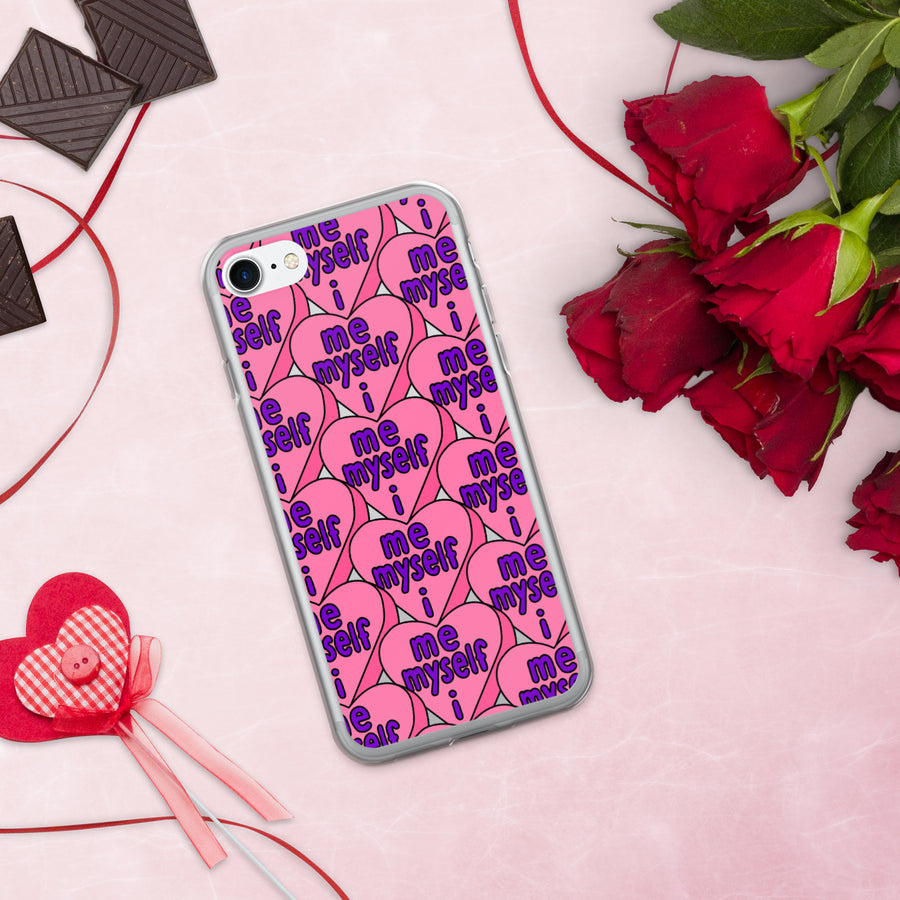 Me Myself & I Candy Hearts iPhone Case