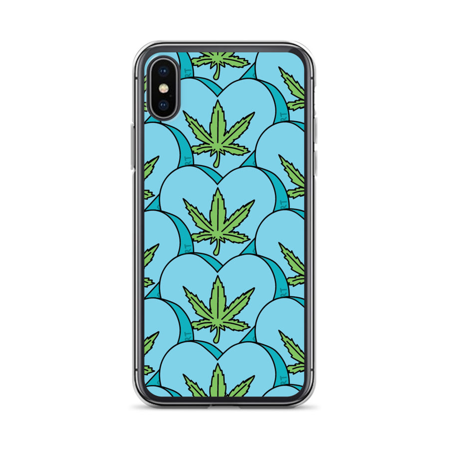 Weed Leaf Candy Heart iPhone Case