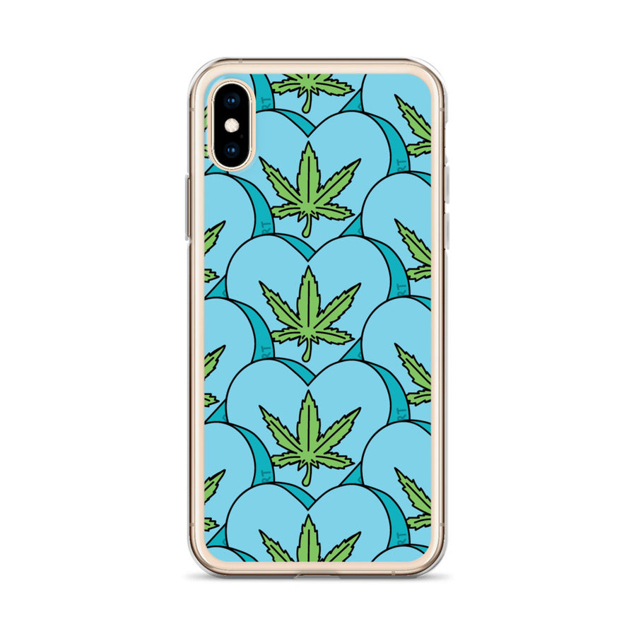 Weed Leaf Candy Heart iPhone Case