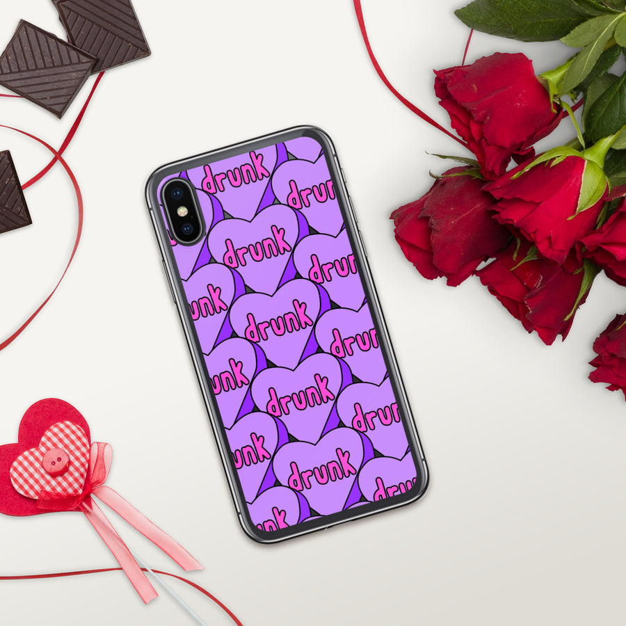 Drunk Candy Heart iPhone Case