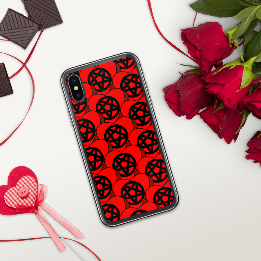 Pentagram Candy Hearts iPhone Case