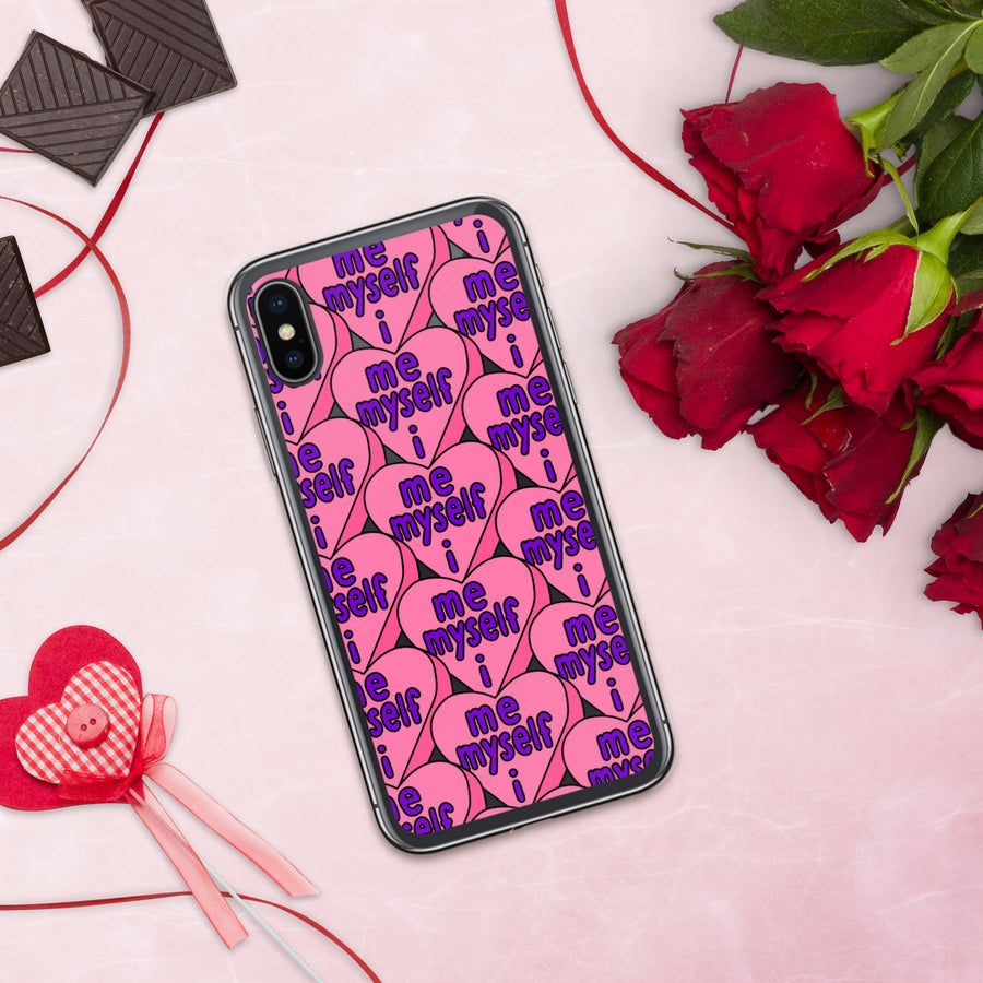 Me Myself & I Candy Hearts iPhone Case