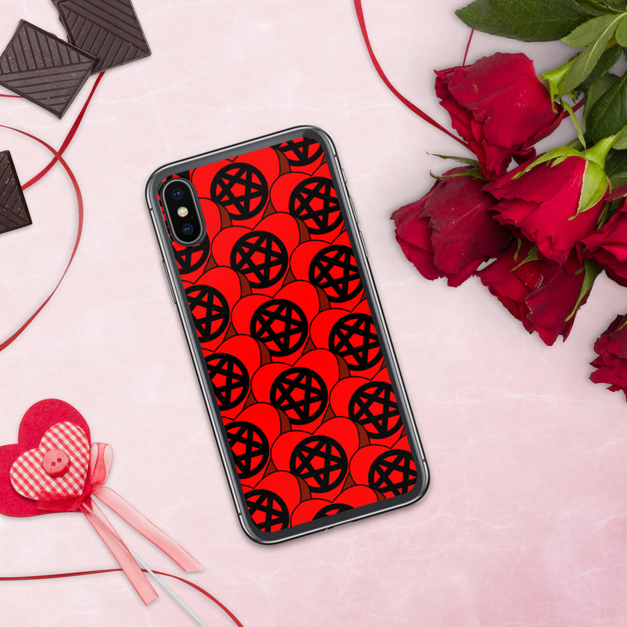 Pentagram Candy Hearts iPhone Case