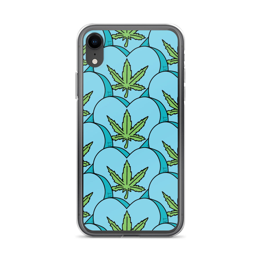 Weed Leaf Candy Heart iPhone Case