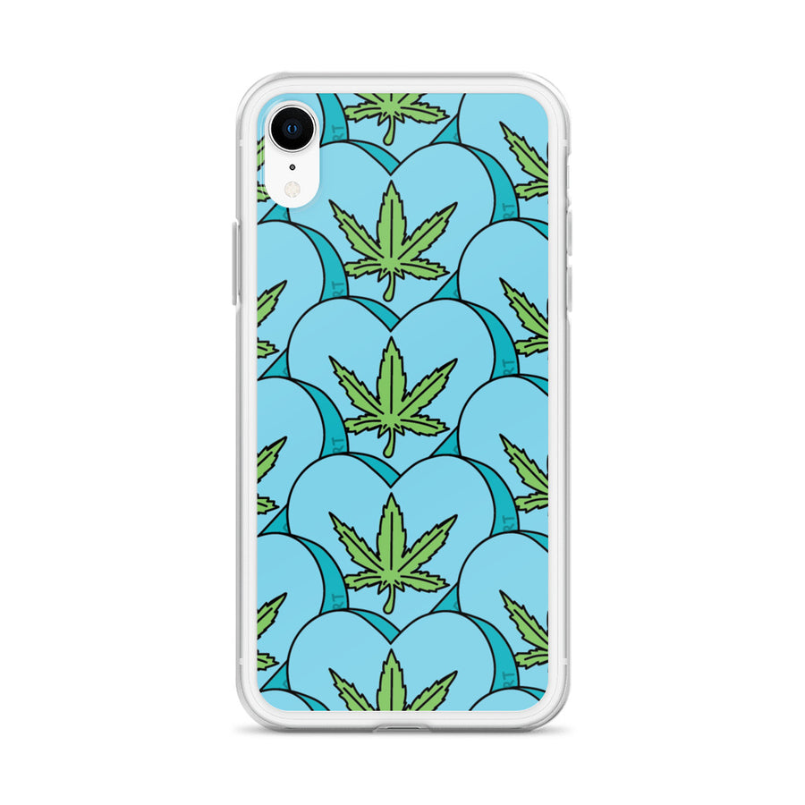 Weed Leaf Candy Heart iPhone Case