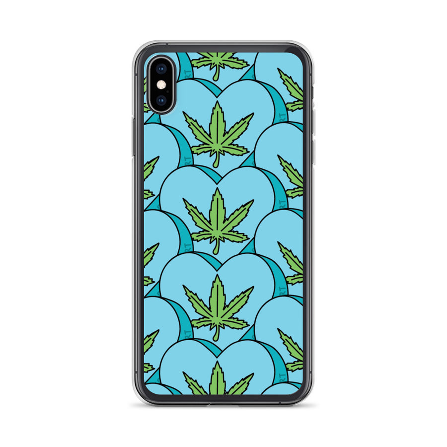 Weed Leaf Candy Heart iPhone Case