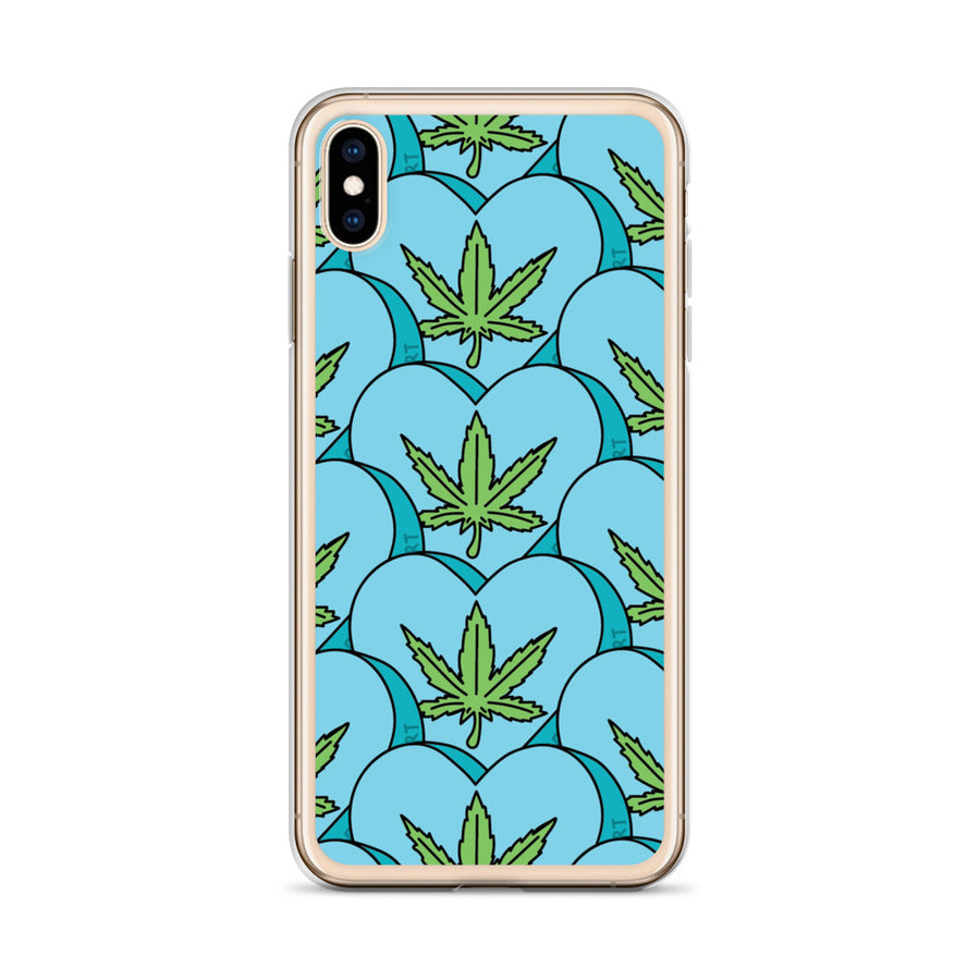 Weed Leaf Candy Heart iPhone Case