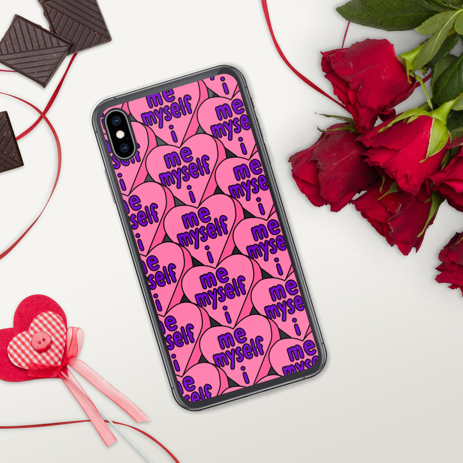 Me Myself & I Candy Hearts iPhone Case